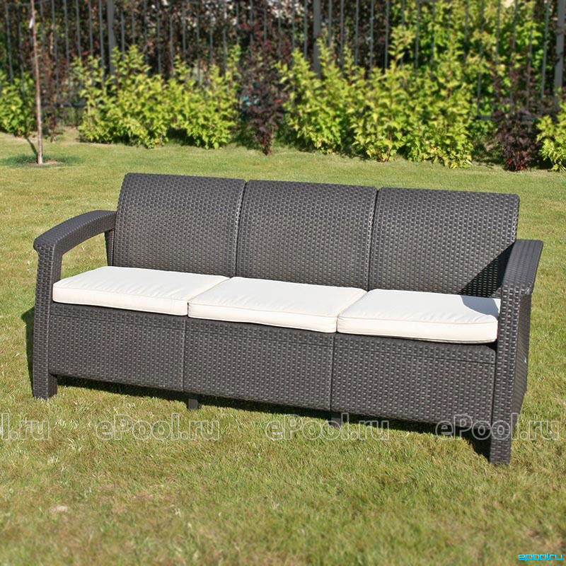 Диван keter corfu love seat графит