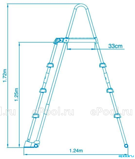 Как собрать лестницу для бассейна intex