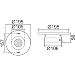         .  AquaViva HJ-RV-SS195S, 10W NW (AISI-316) + 