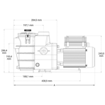     Hayward Pl Plus SP1806HW81E2 (220V, 8m3/h, 0,68kW, 0,5HP)