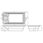    Ocean standart  6535 6,5x3.5x1.5  :  